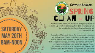 City of Leslie Spring Clean Up May 20, 2023
