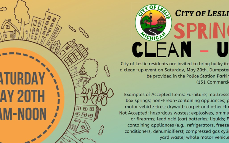 City of Leslie Spring Clean Up May 20, 2023